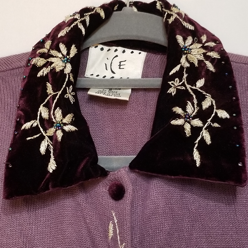 Small Vintage Dressy Ice Brand Cardigan 222